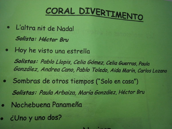 repertorio Repertorio del Coro Divertimento!