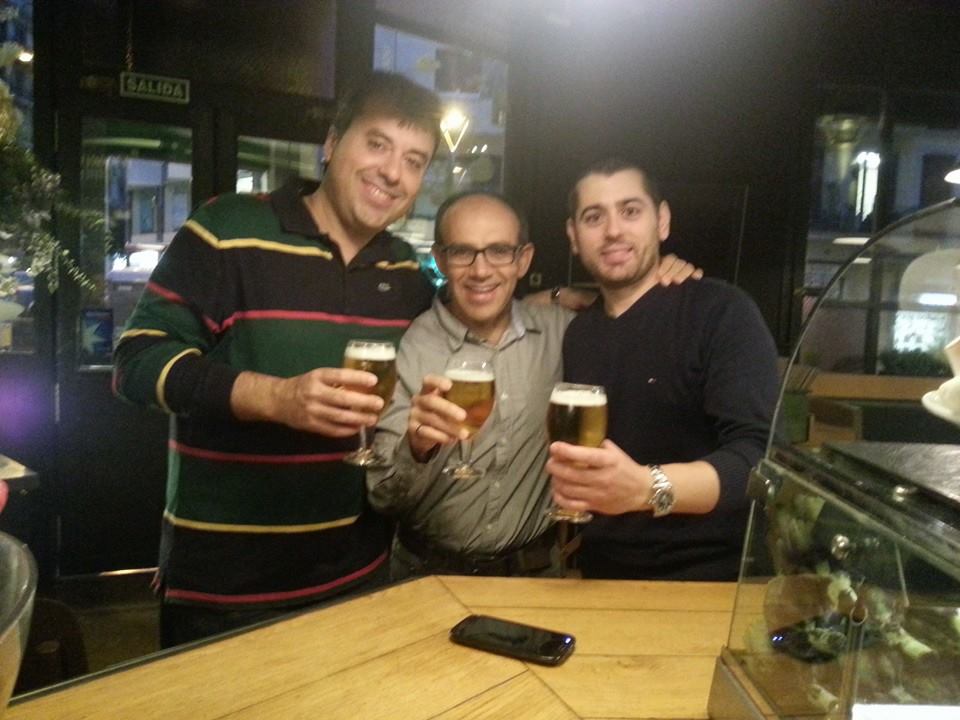 With my two PhD Students!