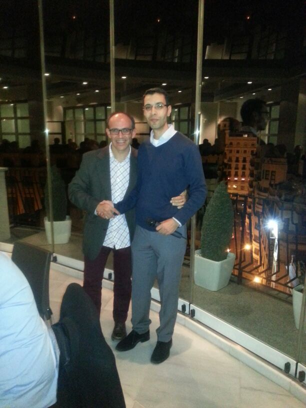 WIth Khaled Bouseta. Representative of the Steering Committee.