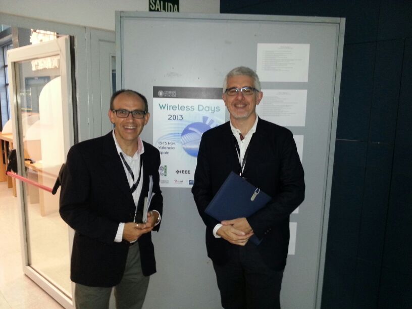 Juan Carlos Cano, General Chair, and Pietro Manzoni Keynote Session Chair.